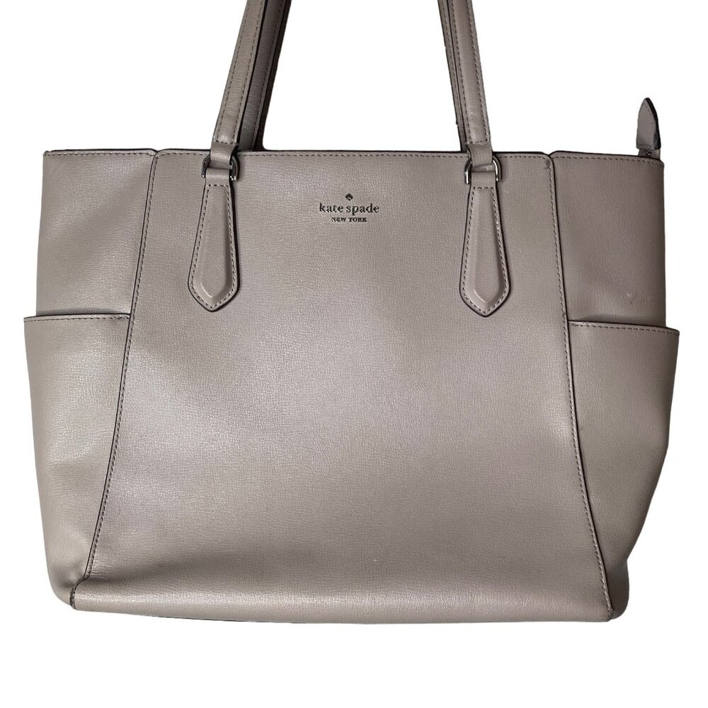 Kate Spade Tote Bag Leather Pale Pink 11x10.5x6 - Picture 6 of 16